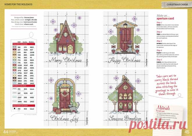Журнал CrossStitcher 11' 2017 "Home for the Holidays" chart
4960x3509