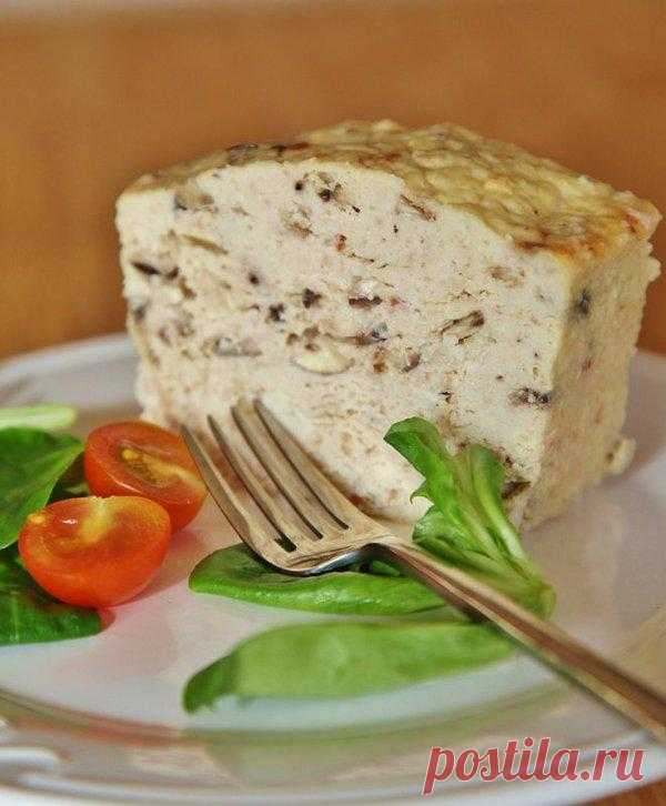 Террин из курицы с грибами.