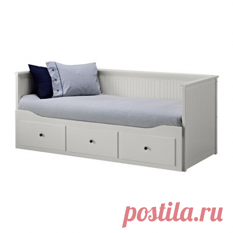 ХЕМНЭС Каркас кушетки с 3 ящ - серый - IKEA