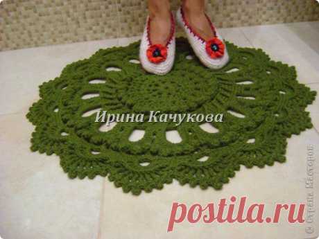 Вязание крючком - Коврик-салфетка в ванную комнату » Поиск мастер классов, поделок своими руками и рукоделия на SearchMasterclass.Net