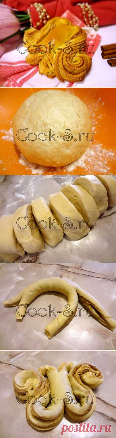 Булочки «Тюльпаны» с корицей
