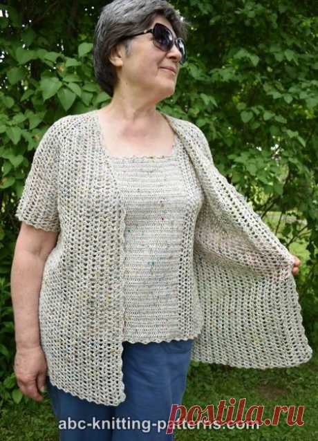ABC Knitting Patterns - La Loire Summer Cardigan
