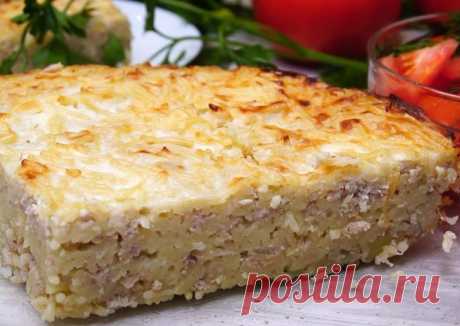Вермишелевая запеканка с мясом как в детском саду Любимая Вермишелевая запеканка, как в детском саду. Съедается Быстро, Готовится просто! Получается...