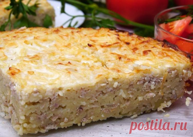 Вермишелевая запеканка с мясом как в детском саду Любимая Вермишелевая запеканка, как в детском саду. Съедается Быстро, Готовится просто! Получается...