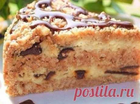 Готовим вкусно - Пирог с черносливом и творогом без яиц