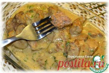 Куриная печень по-французски – кулинарный рецепт