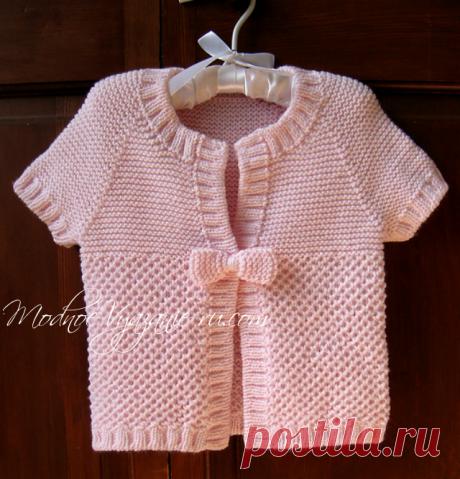 Жилет с бантиком для девочек - Модное вязание