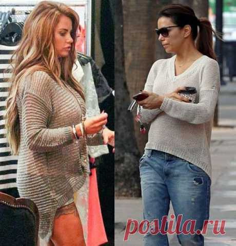 Вязанные свитера и шарфы знаменитостей | Мир женщины