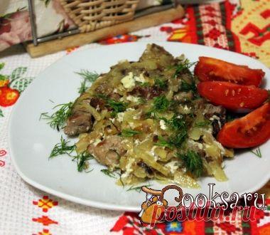 Жареный картофель с мясом и яйцом фото рецепт приготовления