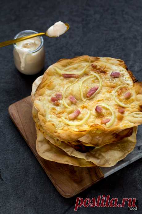 food²: Tarte фламбе / Flammkuchen - елзаски торти