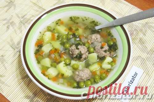 Суп с горошком и фрикадельками