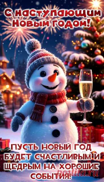 поздравительные открытки с наступающим новым годом