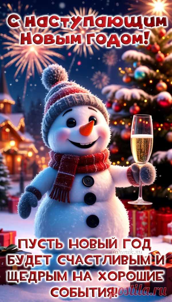 поздравительные открытки с наступающим новым годом