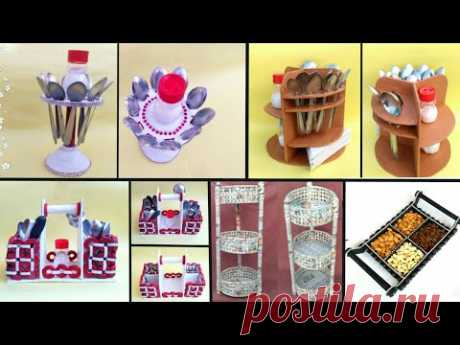 5 ideas of kitchen organization | newspaper craft | cardboard craft idea | HMA#315 - YouTube