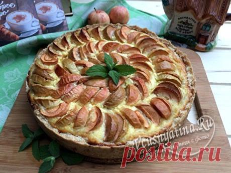 Творожный пирог с яблоками: рецепт с фото пошагово в духовке