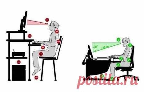 Очень важно знать! Как сохранить здоровье, работая за компьютером