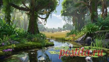 Четыре среды обитания растений на Земле: Наземно-воздушная, Водная, Почвенная и Организменная