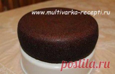 Бисквит &quot;Шоколад на кипятке&quot; в мультиварке |