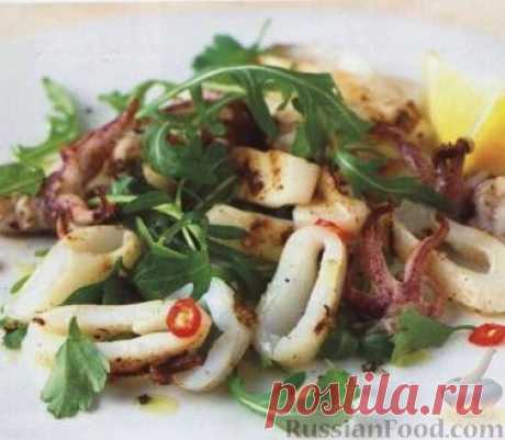 Салаты с кальмарами - 50 рецептов с фото.