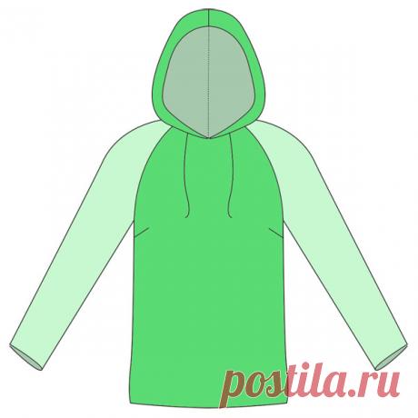 Выкройка женской толстовки реглан | Шкатулка
