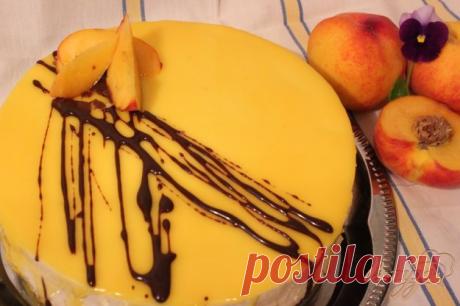 Торт *Морелла* - пошаговый рецепт с фото Очередной вкуснейший торт!!по рецепту Кати (katelig),только вместо абрикосов у меня персики.Торт делала к защите дочери!Защита прошла отлично! и торт понравился всем!