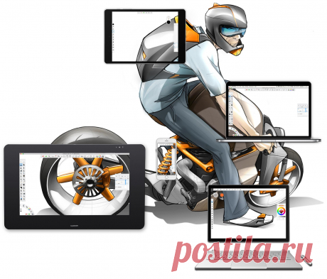 Autodesk SketchBook - drawing software for concept design, comic art, and digital sketching.