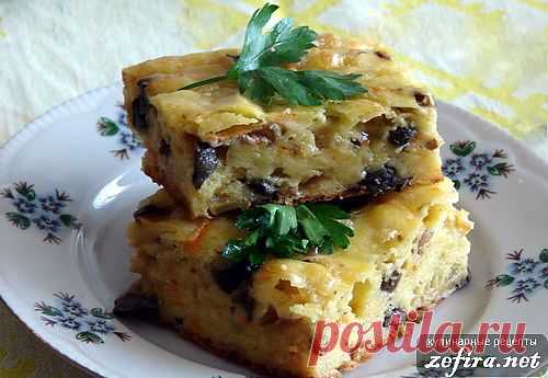 Рецепт вкусного пирога с грибами - домашние рецепты с фото