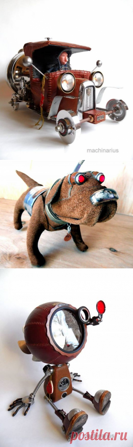 Великолепные стимпанк-роботы от Машинариуса (44 фото) » Триникси
