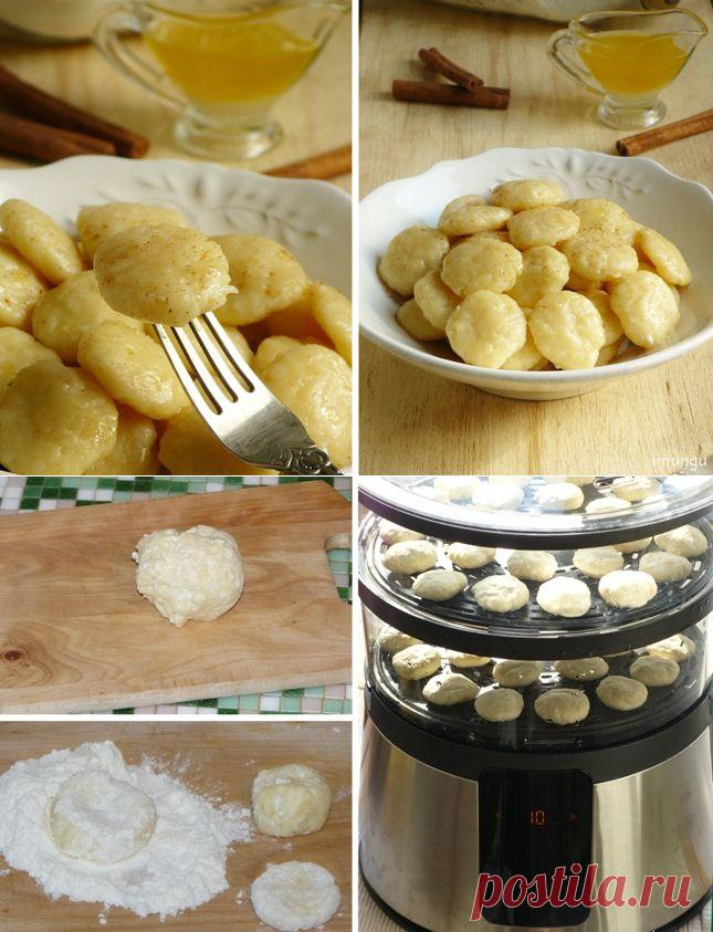 Ленивые вареники на пару