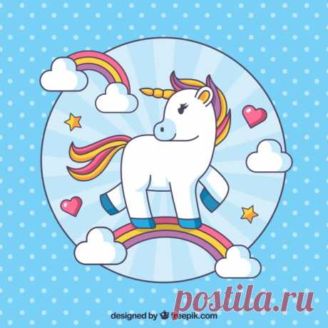 Фон единорога горошек с радугой в линейном стиле Более миллиона свободных векторов, PSD, фотографии и бесплатные иконки. Эксклюзивные халявы и все графические ресурсы, которые необходимые для ваших проектов