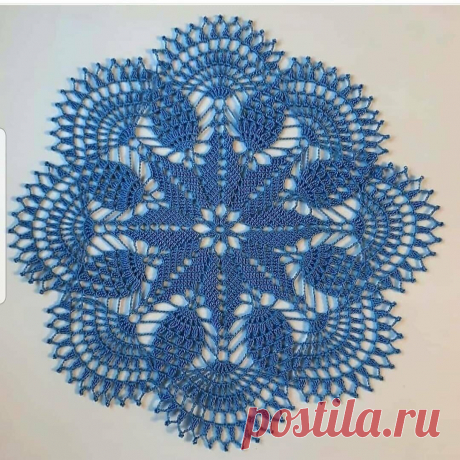 Салфетки крючком с ананасными мотивами