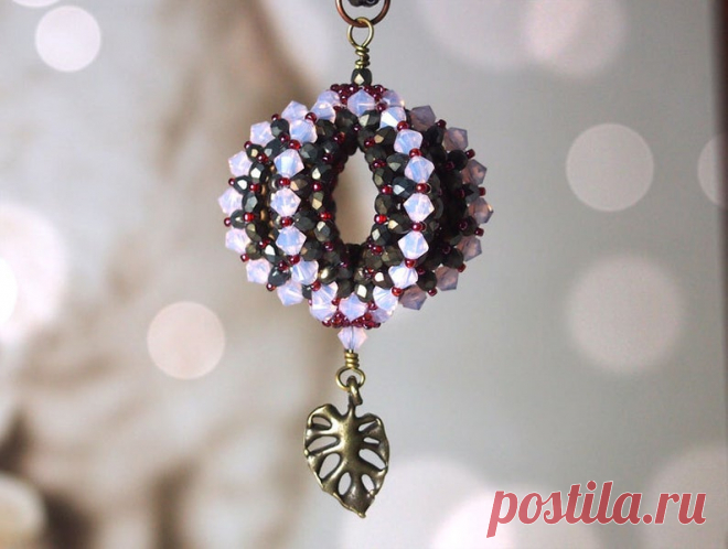 DIY jewelry making pattern Tutorial RAW beaded sphere beaded | Etsy