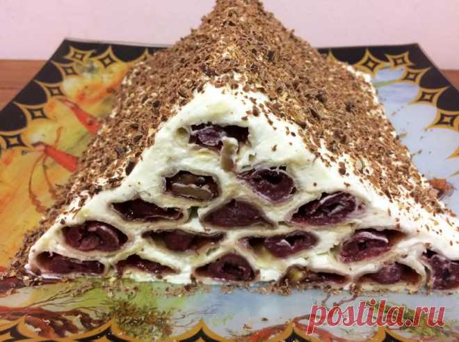 Торт «Монастырская изба». Рецепт из слоёного теста: вкус более нежный и готовить быстрее - Пир во время езды