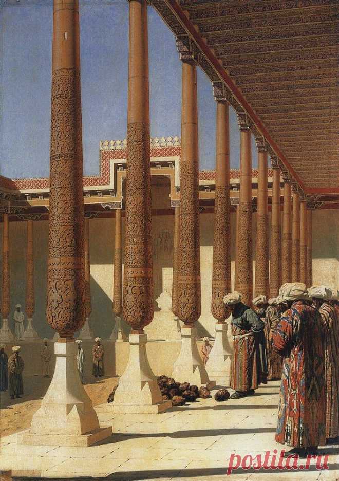 Представляют трофеи. 1871 г.