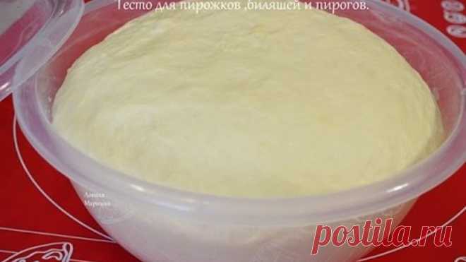 Пуховое тесто- для пирожков, беляшей, пирогов(я готовила беляши)