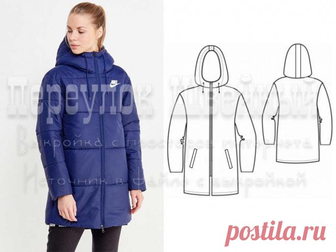 Выкройка женской удлиненной куртки - Переулок швейный