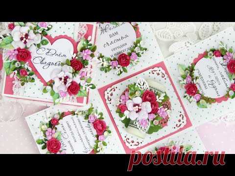 Свадебная коробочка для денежного подарка /скрапбукинг /wedding Explosion Box / scrapbooking - YouTube