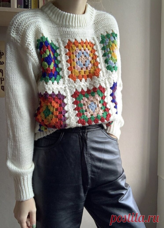 Бабушкин квадрат - яркие идеи для осени. | Вяжем вместе - вяжем стильно. | Дзен