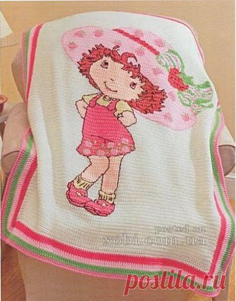 детский плед Шарлотта Земляничка