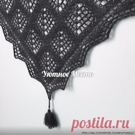 ШАЛЬ СПИЦАМИ Dark forest by Anna Kotsolainen