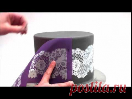Scalloped Lace Garland Mesh Stencil