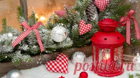 Скачать обои holiday, свечи, snow, праздник, Happy New Year, Merry Christmas, candle, star, сердце, зима, lantern, фонарь, звезда, снег, рождественские украшения, Рождество, Новый год, heart, Christmas decoration, winter, раздел праздники в разрешении 1366x768