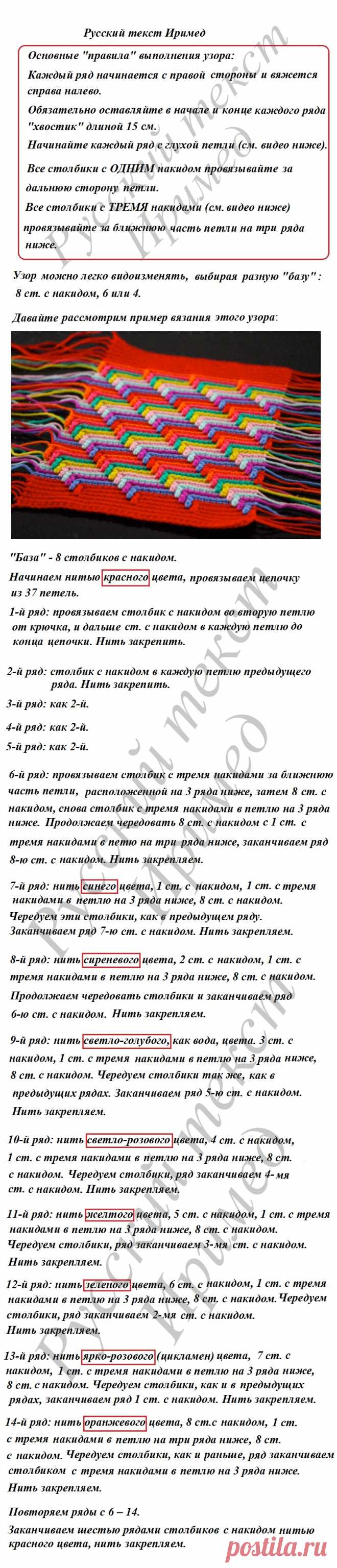 Коврик крючком 