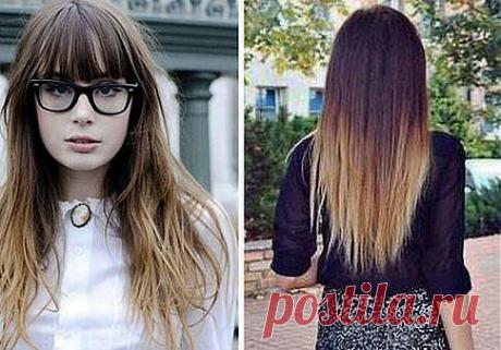 Всё про окрашивание Омбре на темные волосы. Не отстаем от моды!