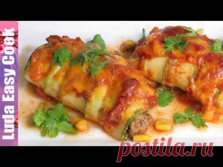Ах, как ВКУСНО! Быстрый УЖИН ДЛЯ СЕМЬИ в мексиканском стиле | ZUCCHINI AND BEEF WITH CHEESE  IN OVEN