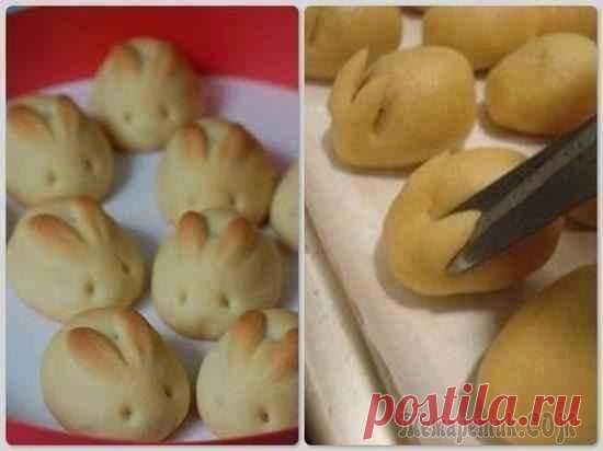 Пасхальные булочки «Кролики»