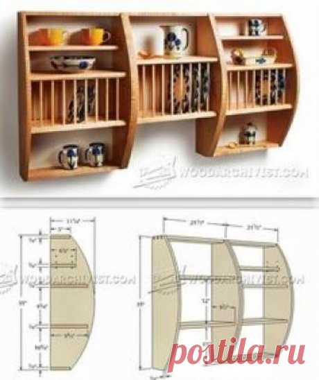 Plate Rack Plans - Furniture Plans and Projects | WoodArchivist.com
