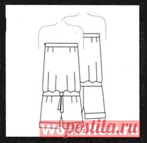 выкройка женского летнего комбинезона | WomaNew.ru - уроки кройки и шитья.