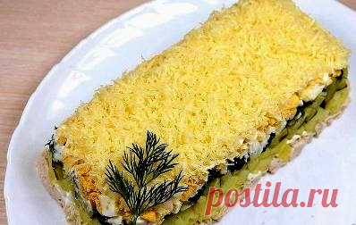 Совершенно по новому салат из трески простой и вкусный