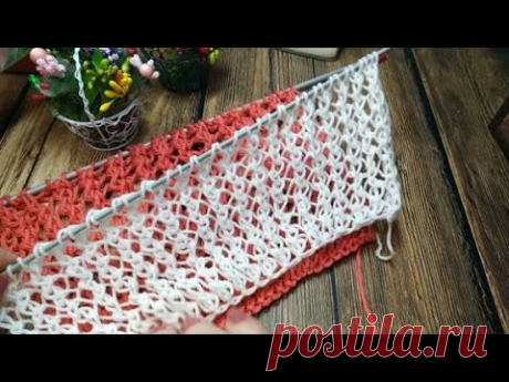 https://youtu.be/s7IChnGpsW0
Отличный простой узорчик для летних кофточек
Ажур